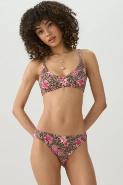 Animal Print Bikini Top