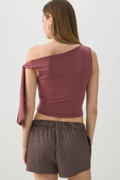 Asymmetrical Off Shoulder Top