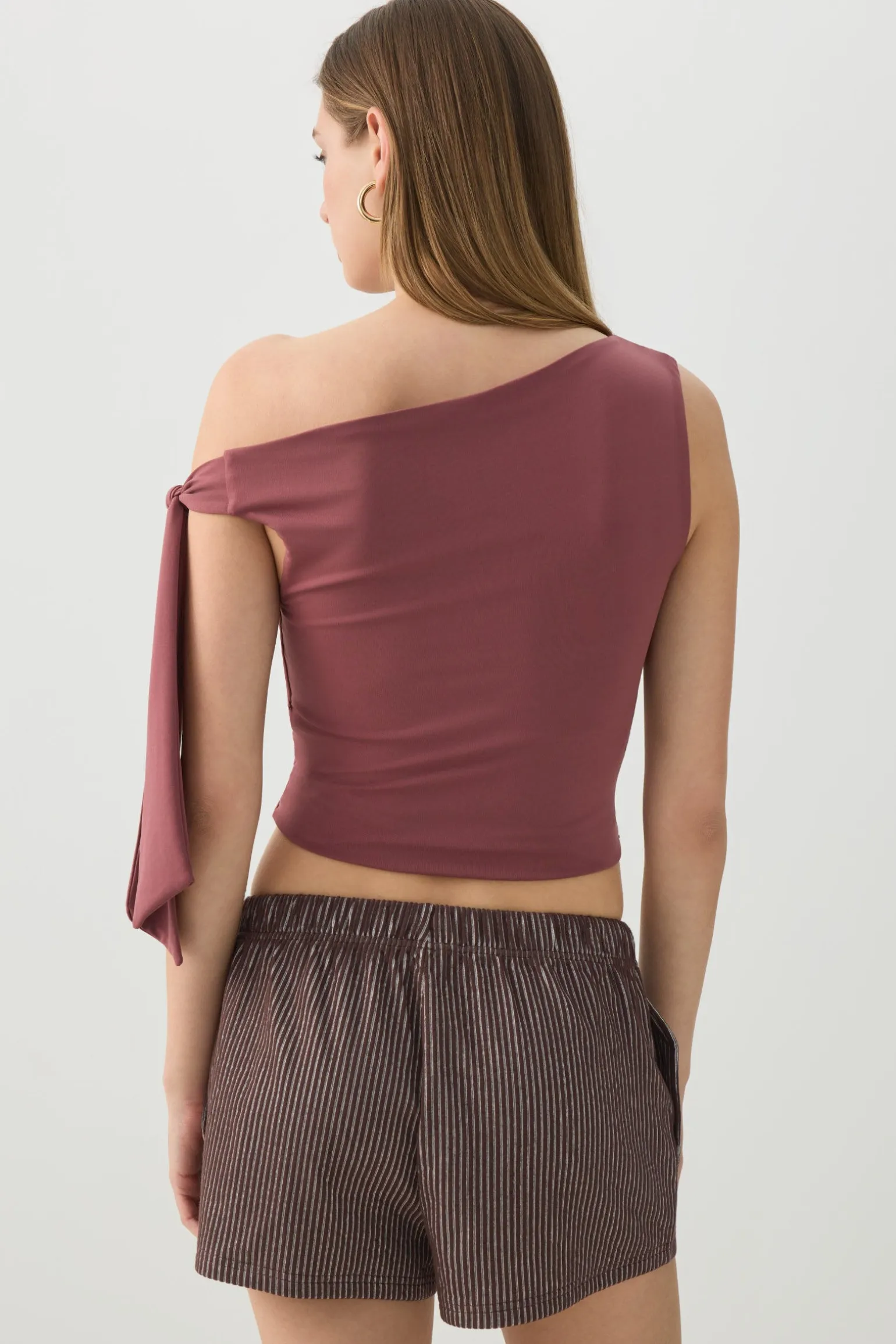 Asymmetrical Off Shoulder Top