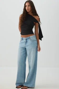 Asymmetrical Off Shoulder Top