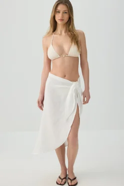 Asymmetric Cover-Up Skirt