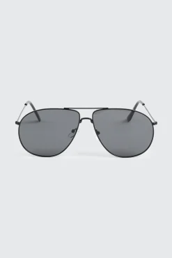 Aviator Slim Metal Sunglasses