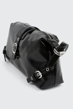 Baguette Bag with Buckle Details