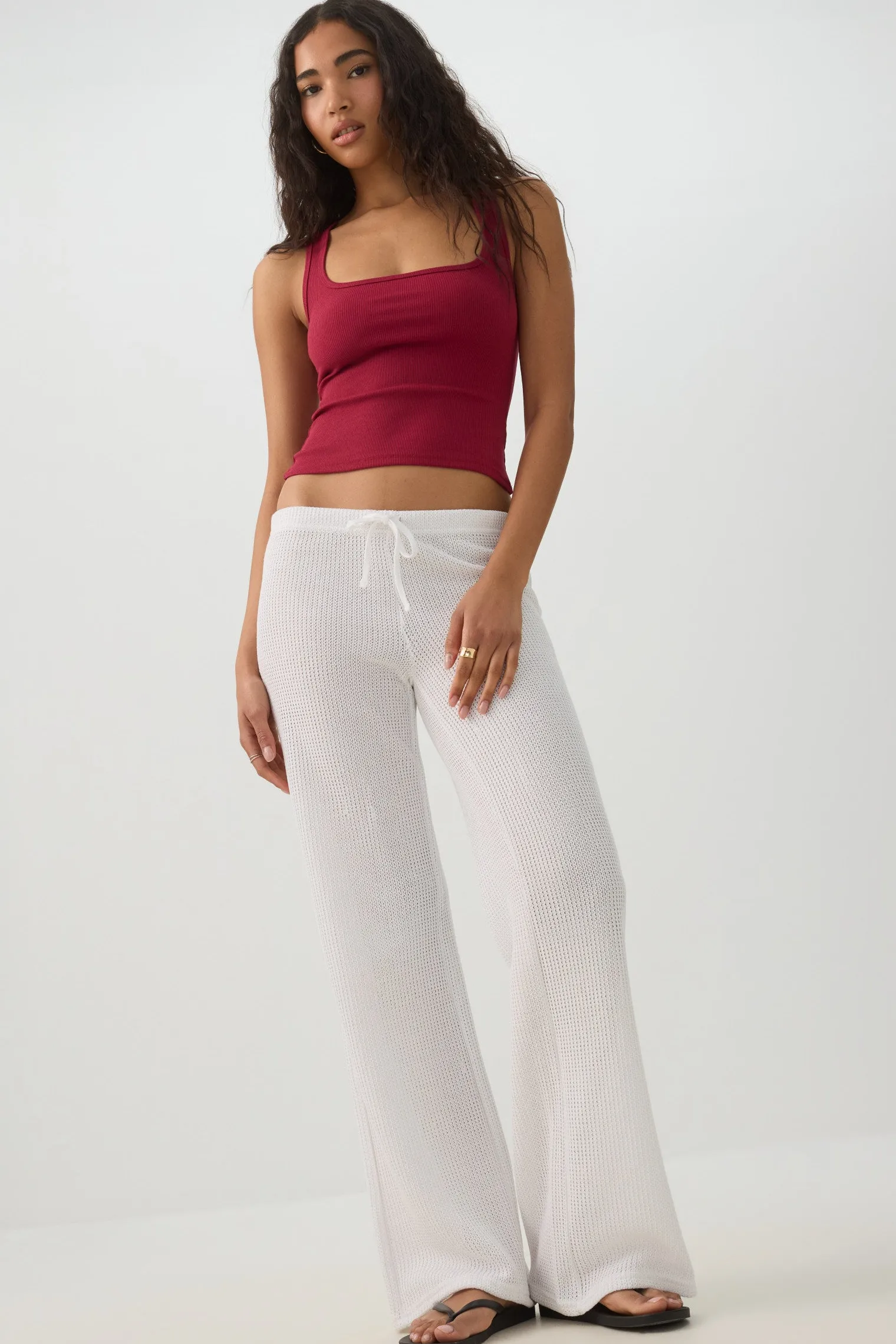 Basic Cropped Ribbed Tank Top