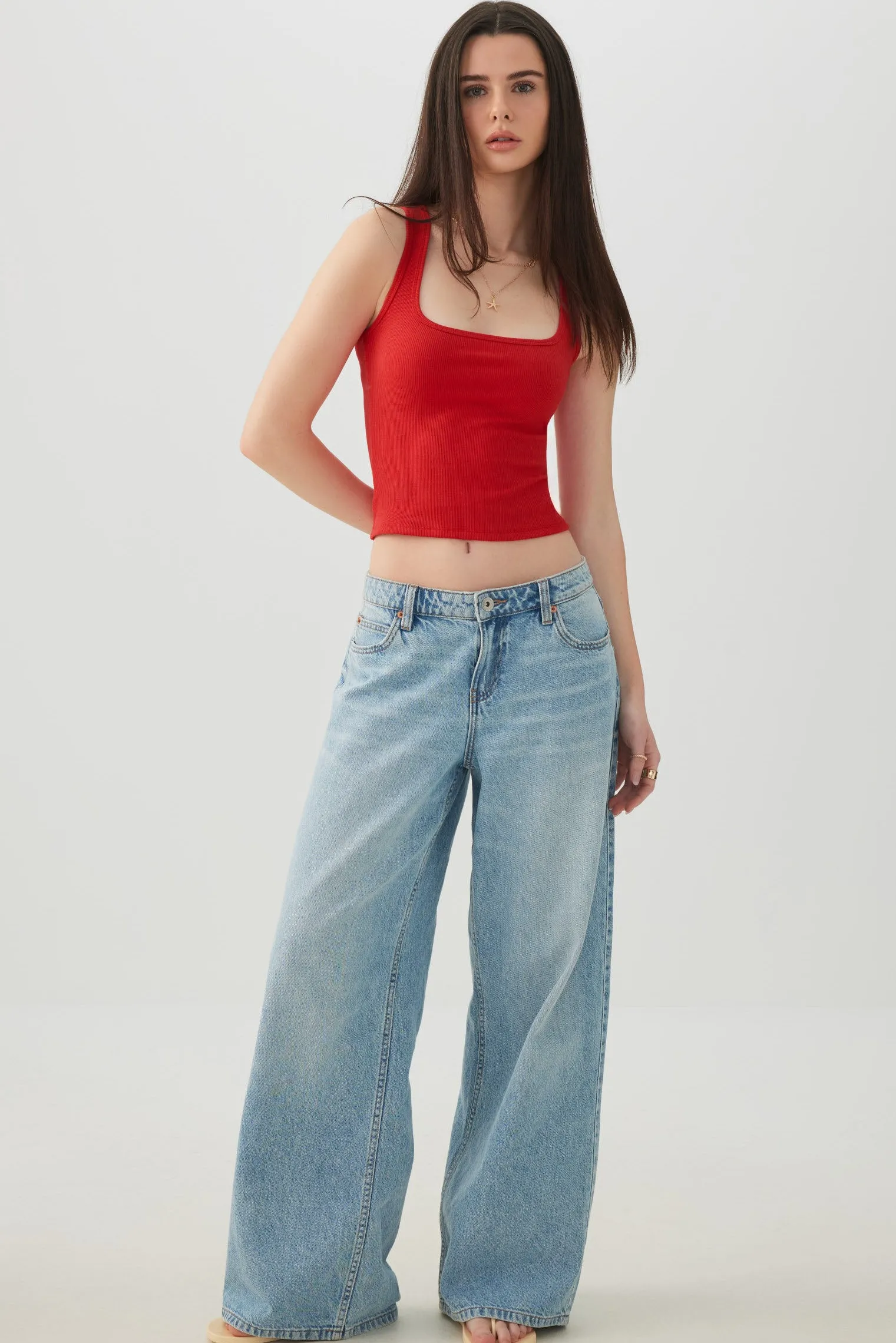 Basic Cropped Ribbed Tank Top