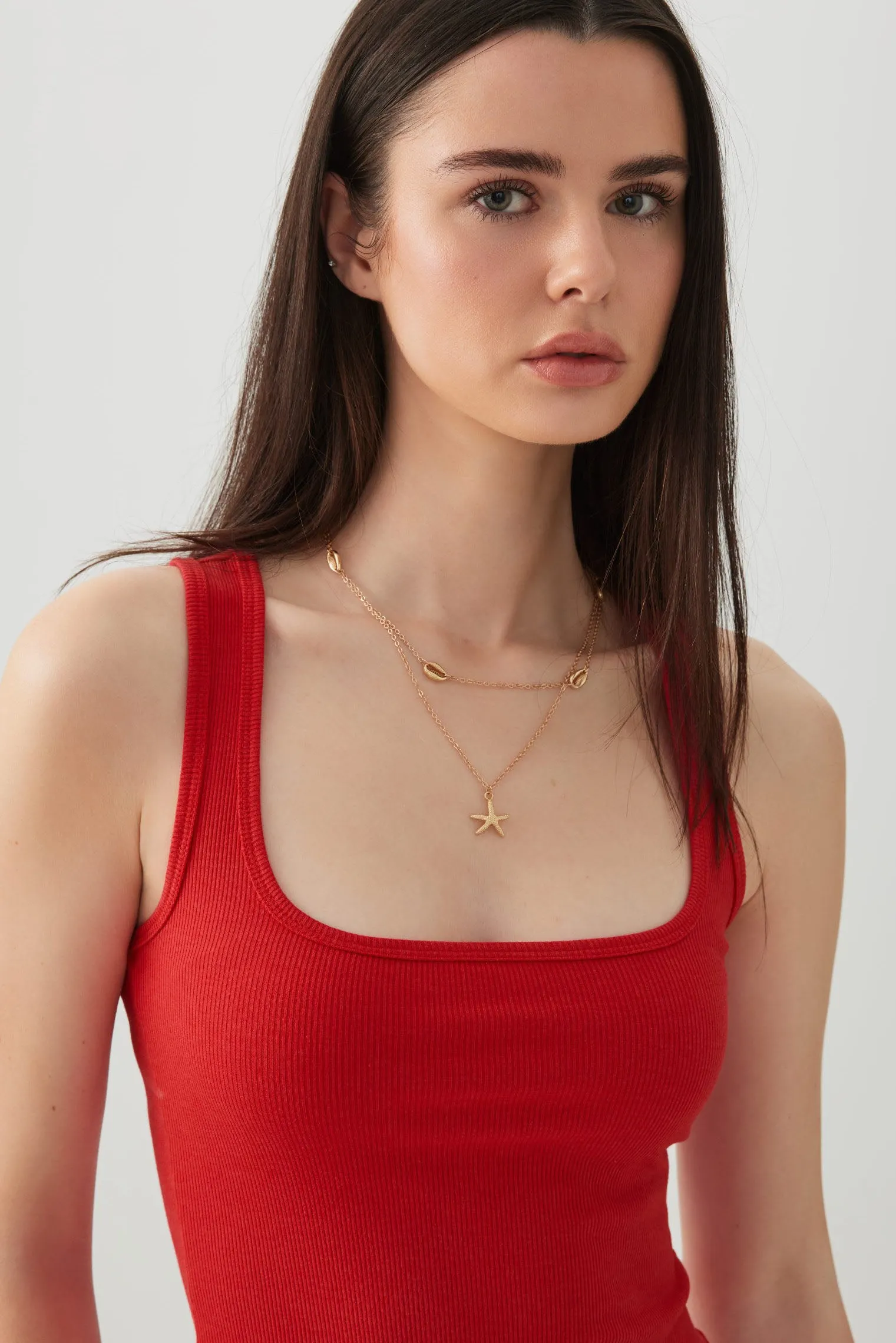 Basic Cropped Ribbed Tank Top