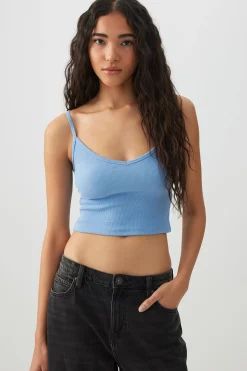 Basic Crop Tank Top with Adjustable Straps