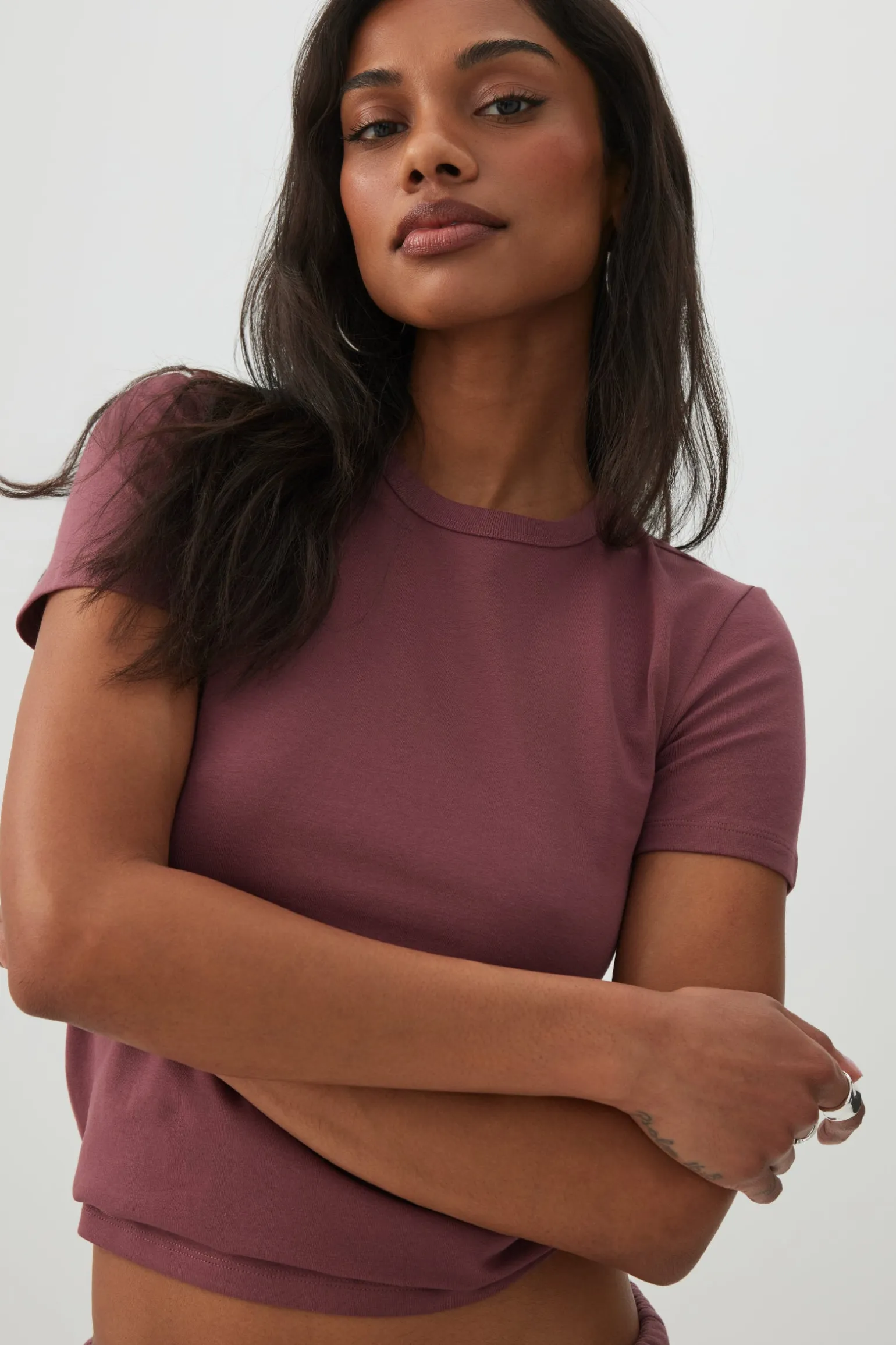 Basic Fitted Short Sleeve T-Shirt