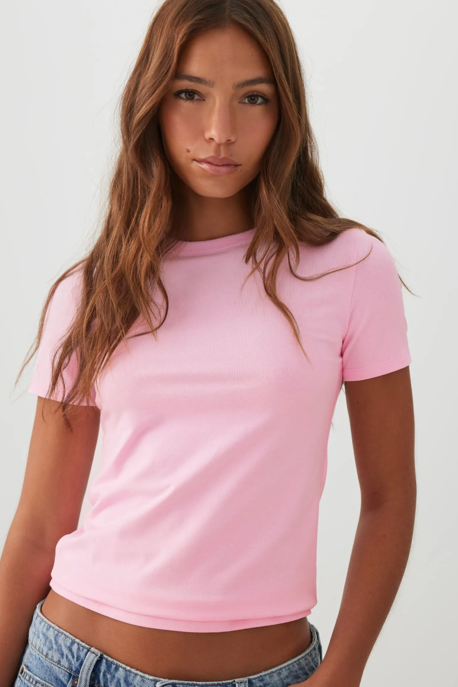 Basic Fitted Short Sleeve T-Shirt