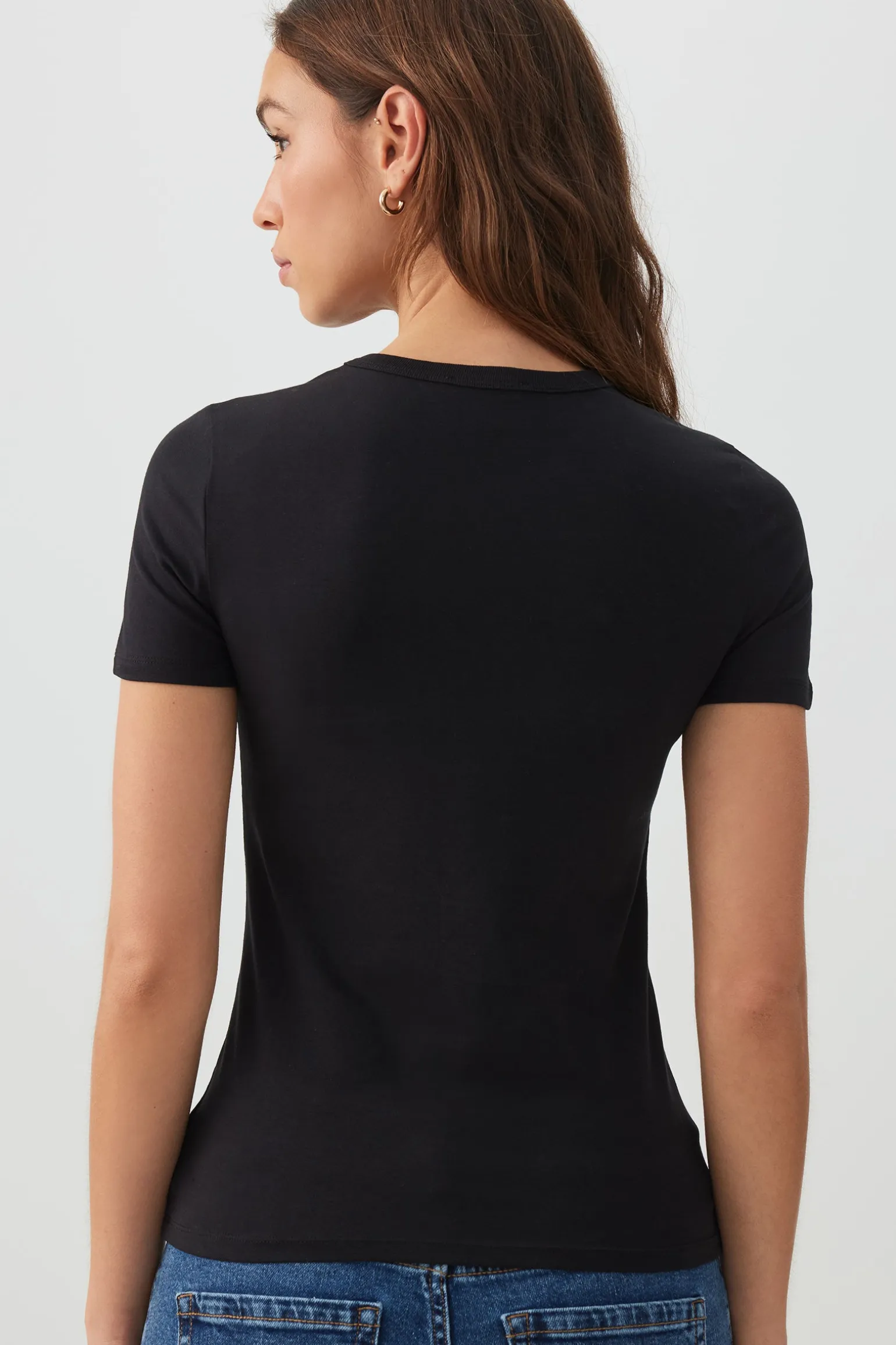 Basic Fitted Short Sleeve T-Shirt