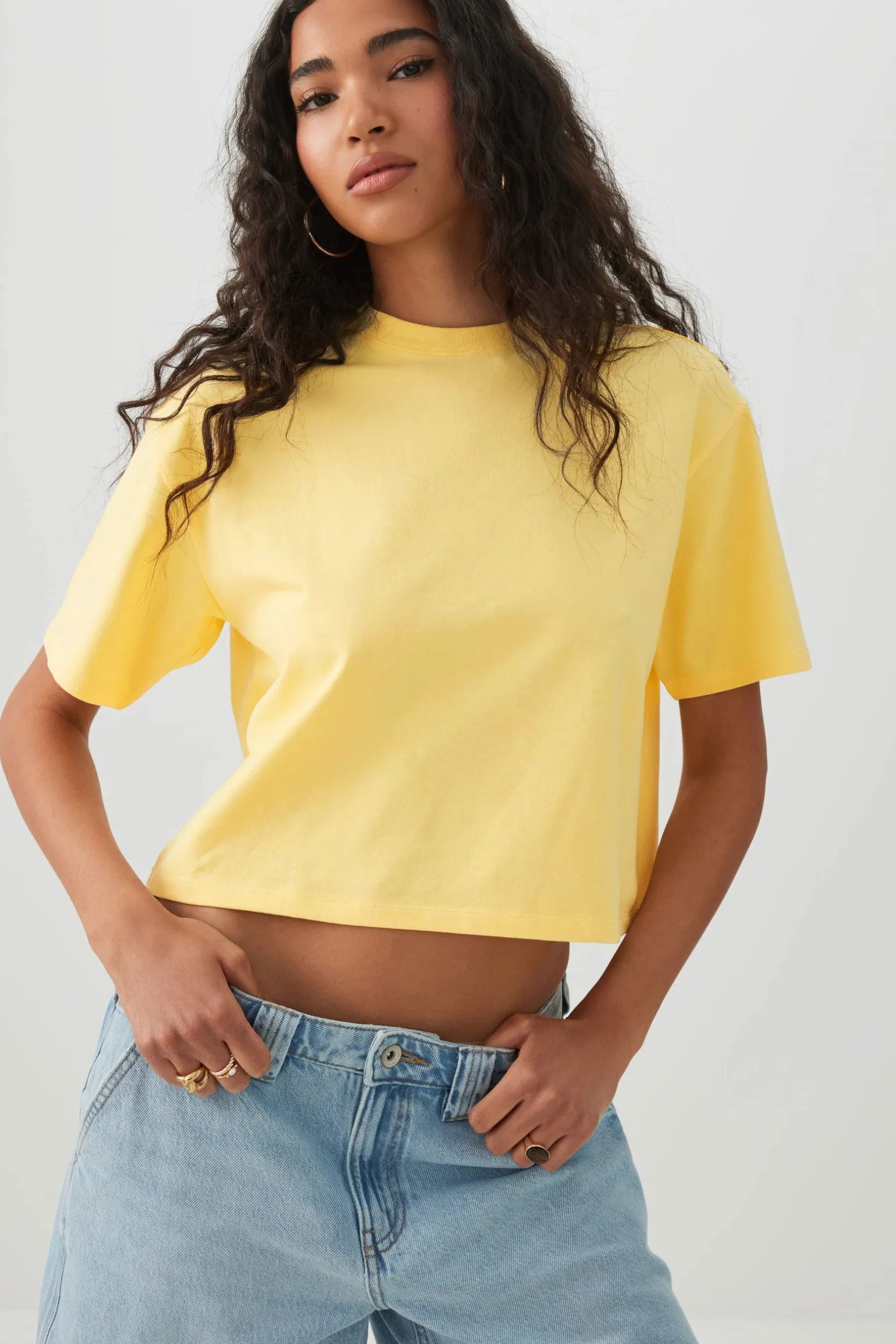 Basicore™ Boxy Cropped T-Shirt
