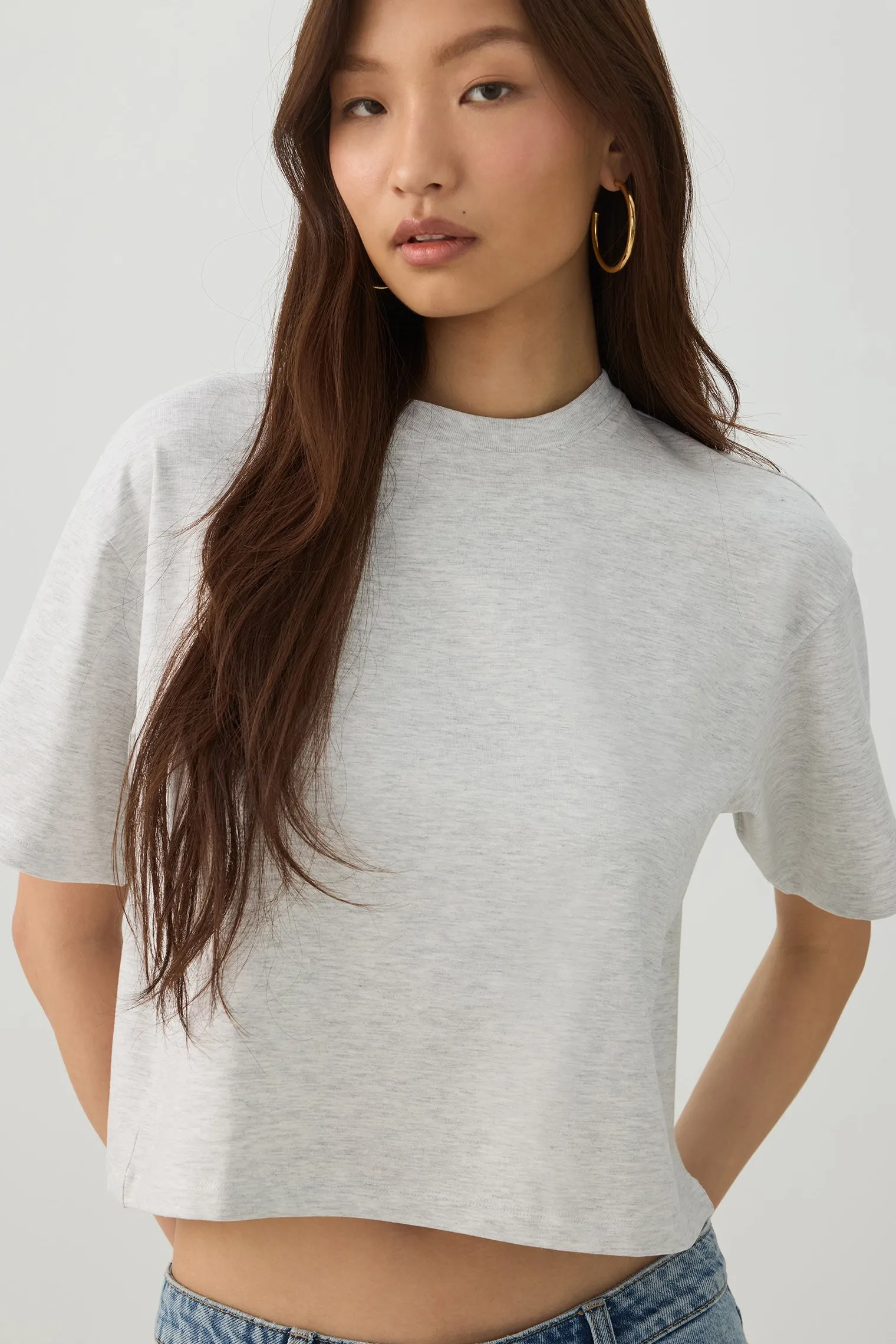 Basicore™ Boxy Cropped T-Shirt