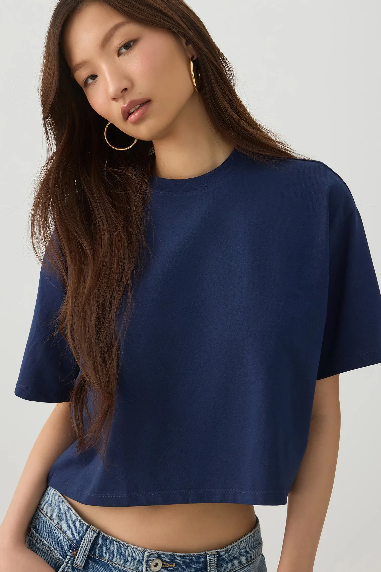 Basicore™ Boxy Cropped T-Shirt