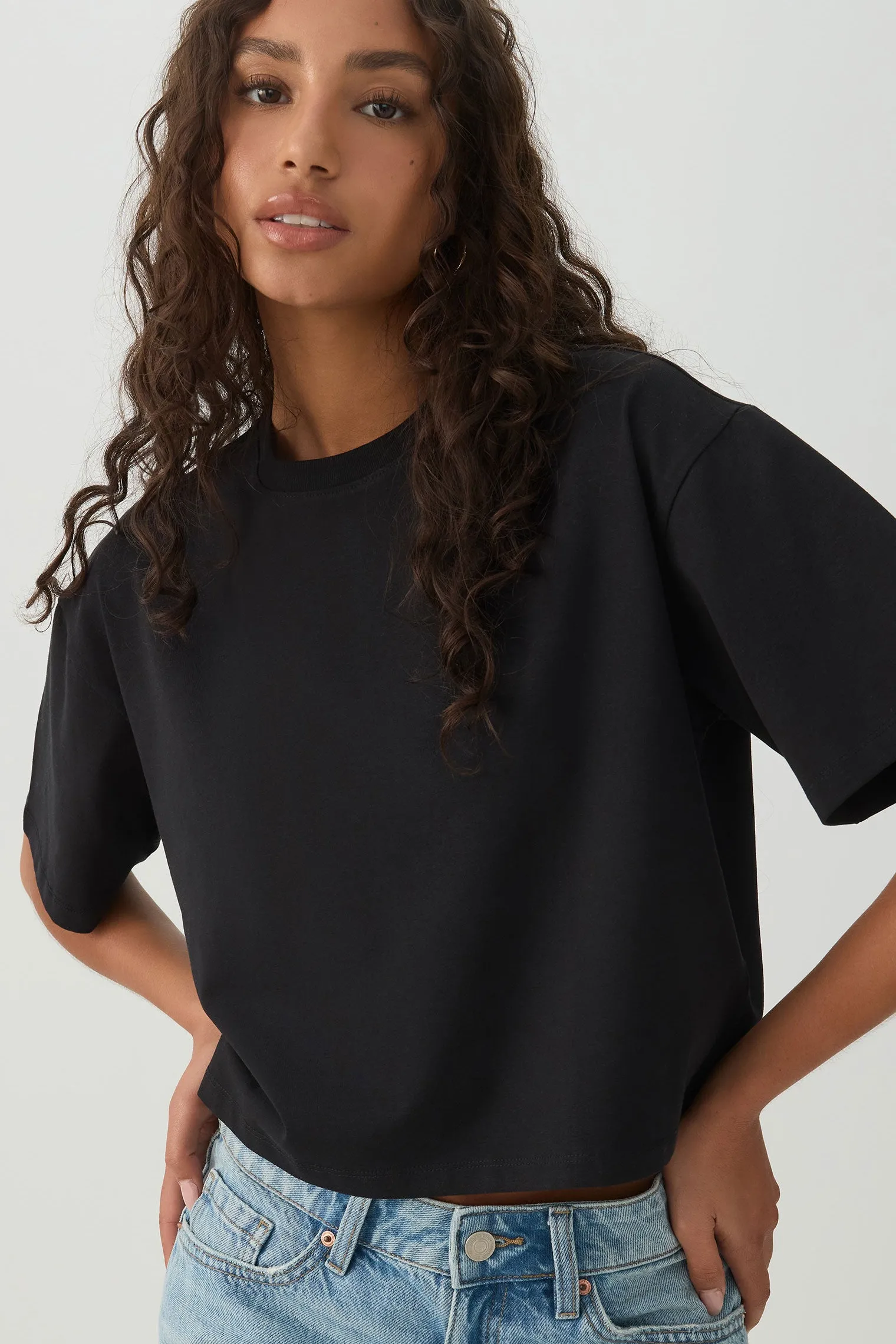 Basicore™ Boxy Cropped T-Shirt