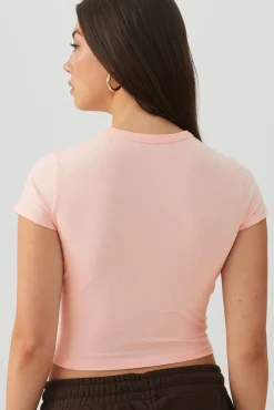 Basicore™ Crop Cap Sleeve T-Shirt