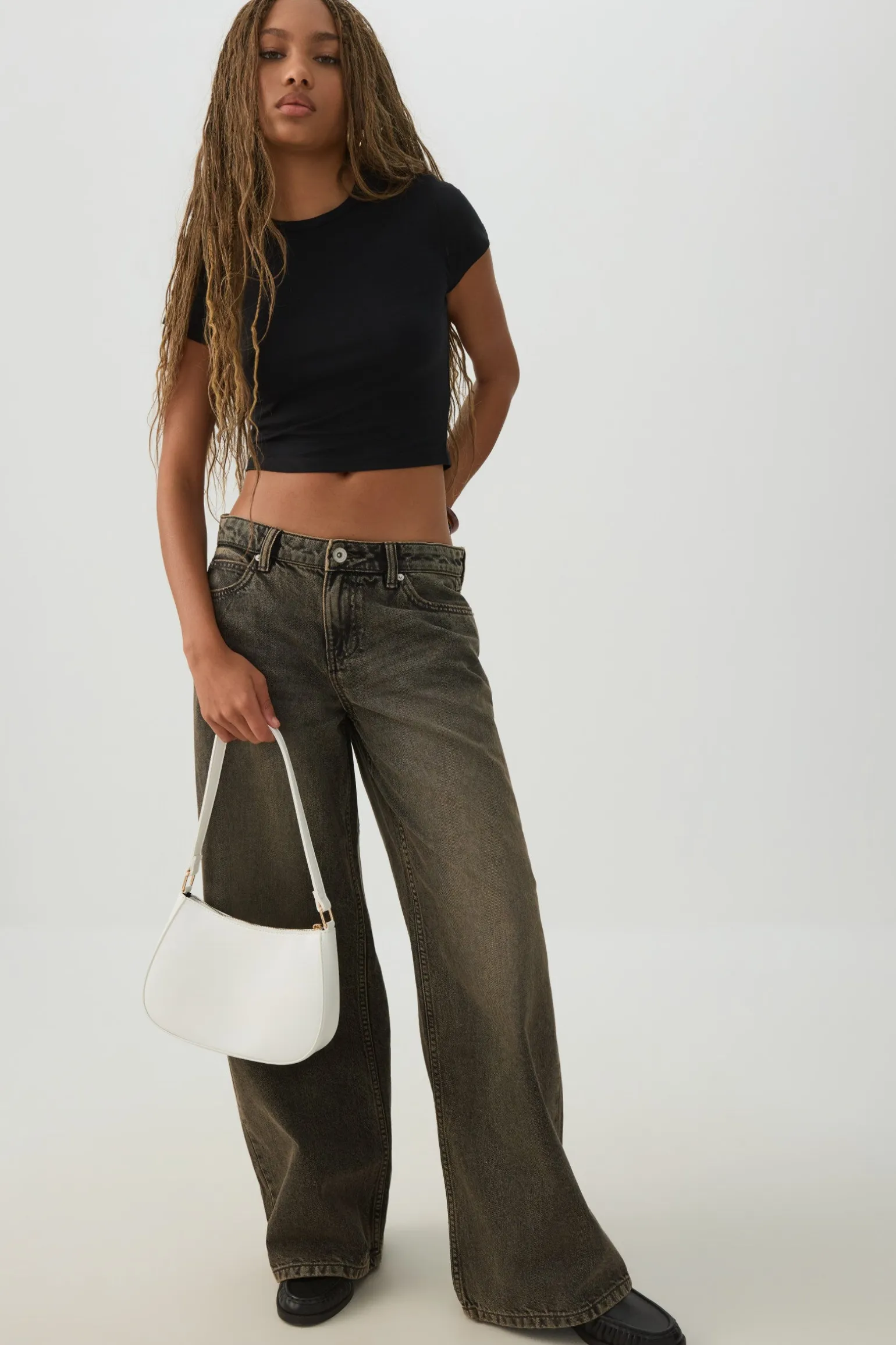 Basicore™ Crop Cap Sleeve T-Shirt