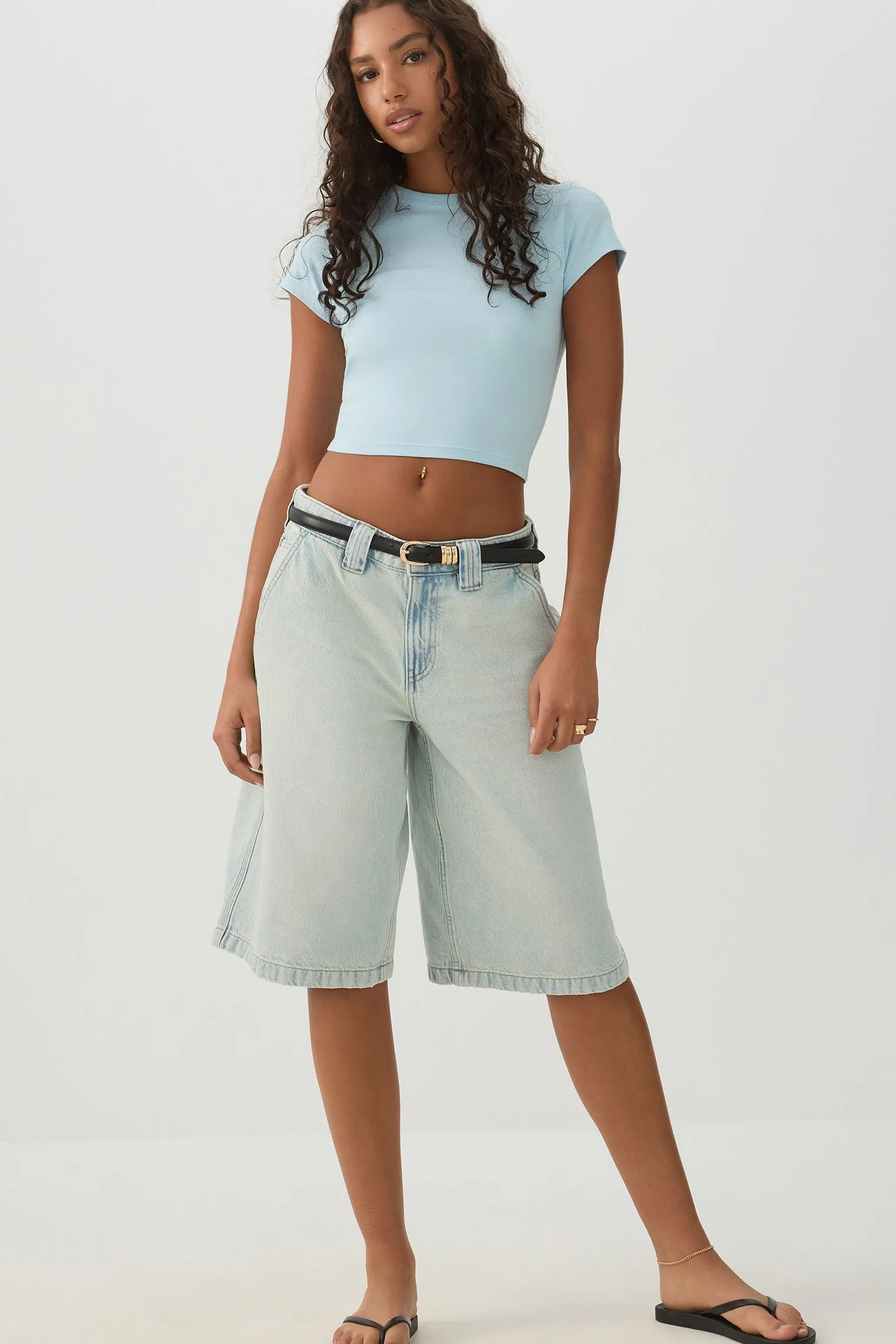 Basicore™ Fitted Crop T-Shirt