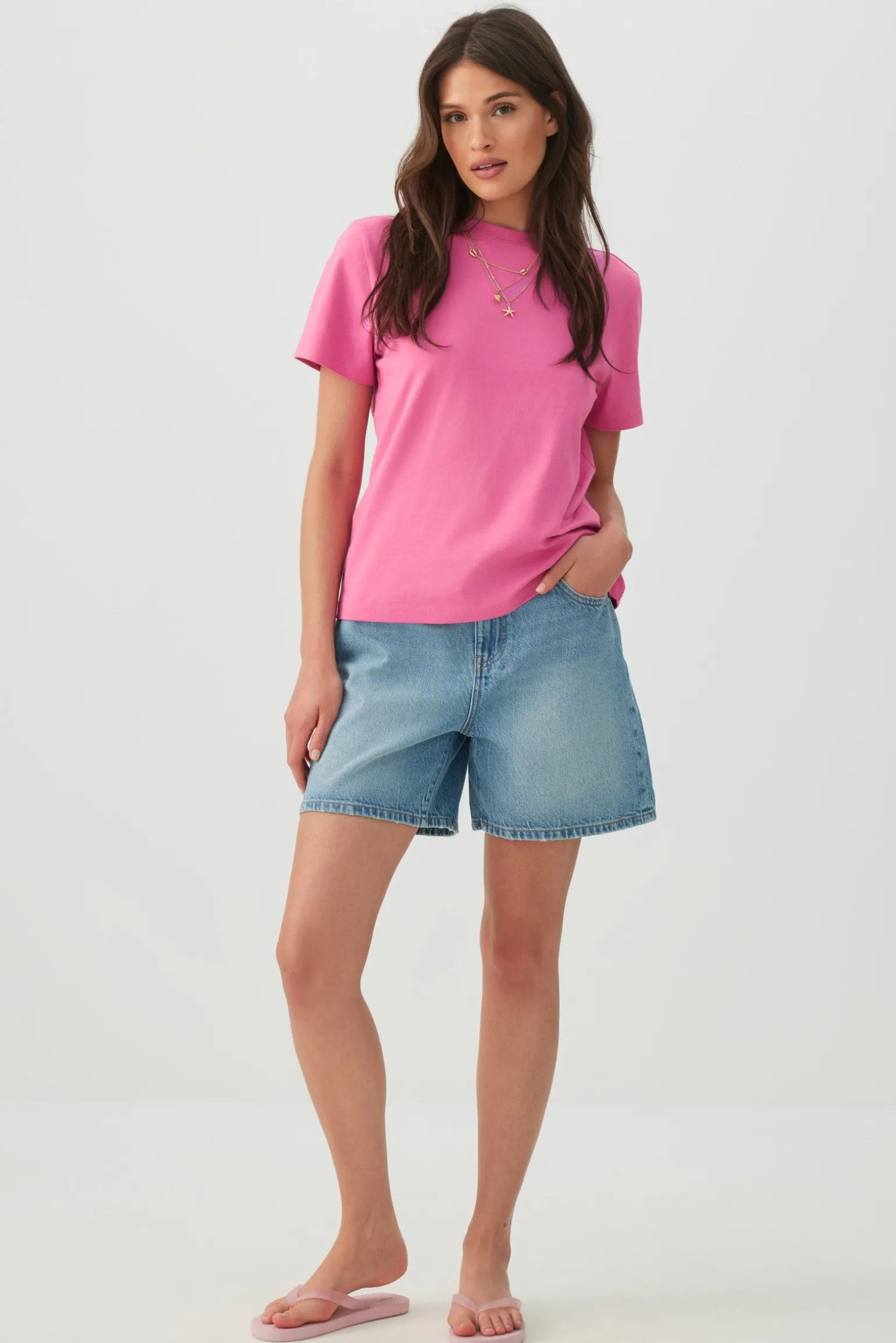 Basic Relaxed Short Sleeve T Shirt