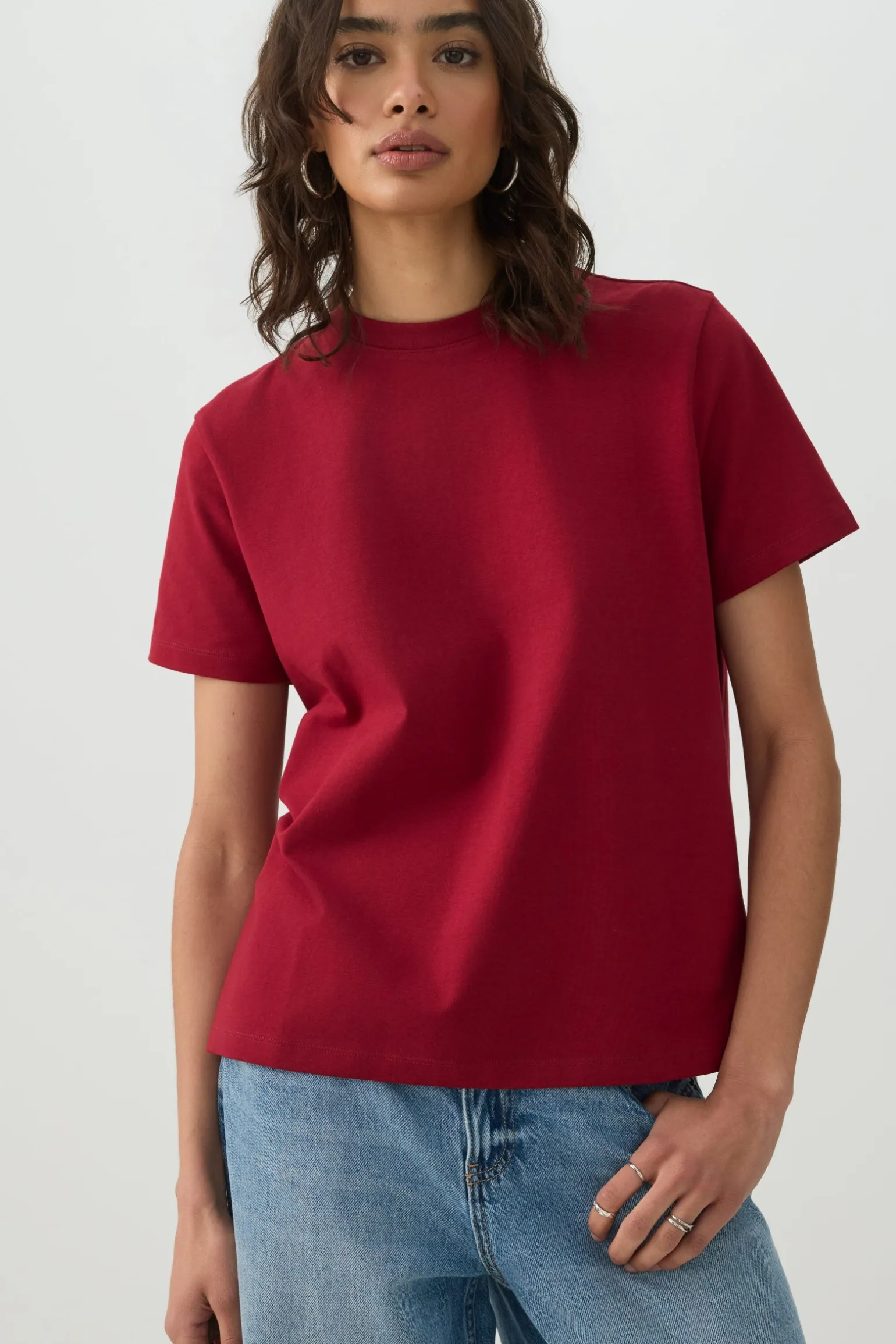 Basic Relaxed Short Sleeve T Shirt