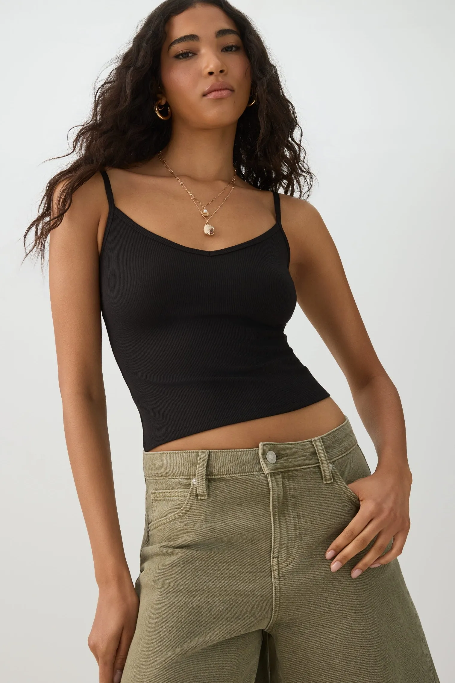 Basic Ribbed Knit Tank Top