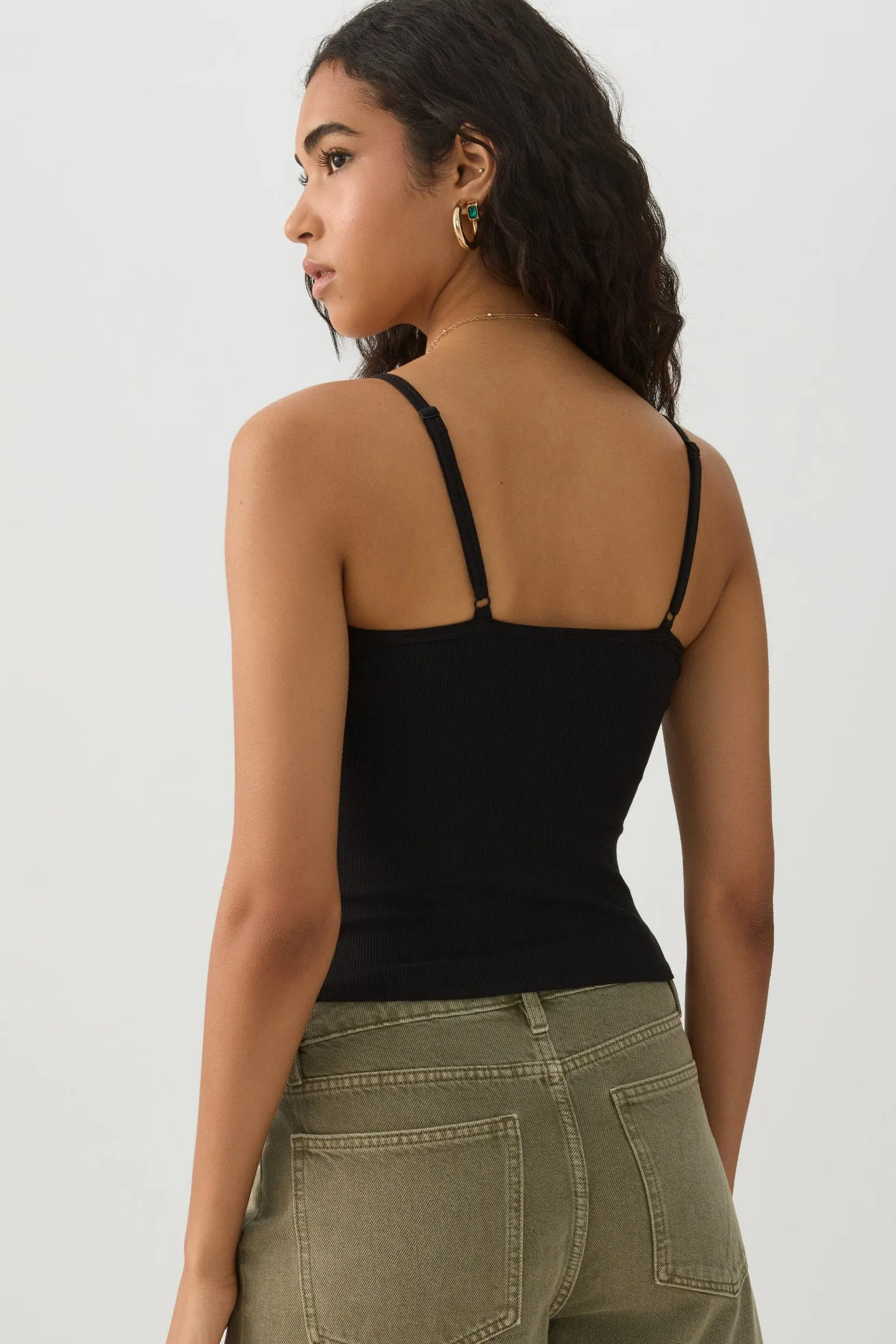 Basic Ribbed Knit Tank Top