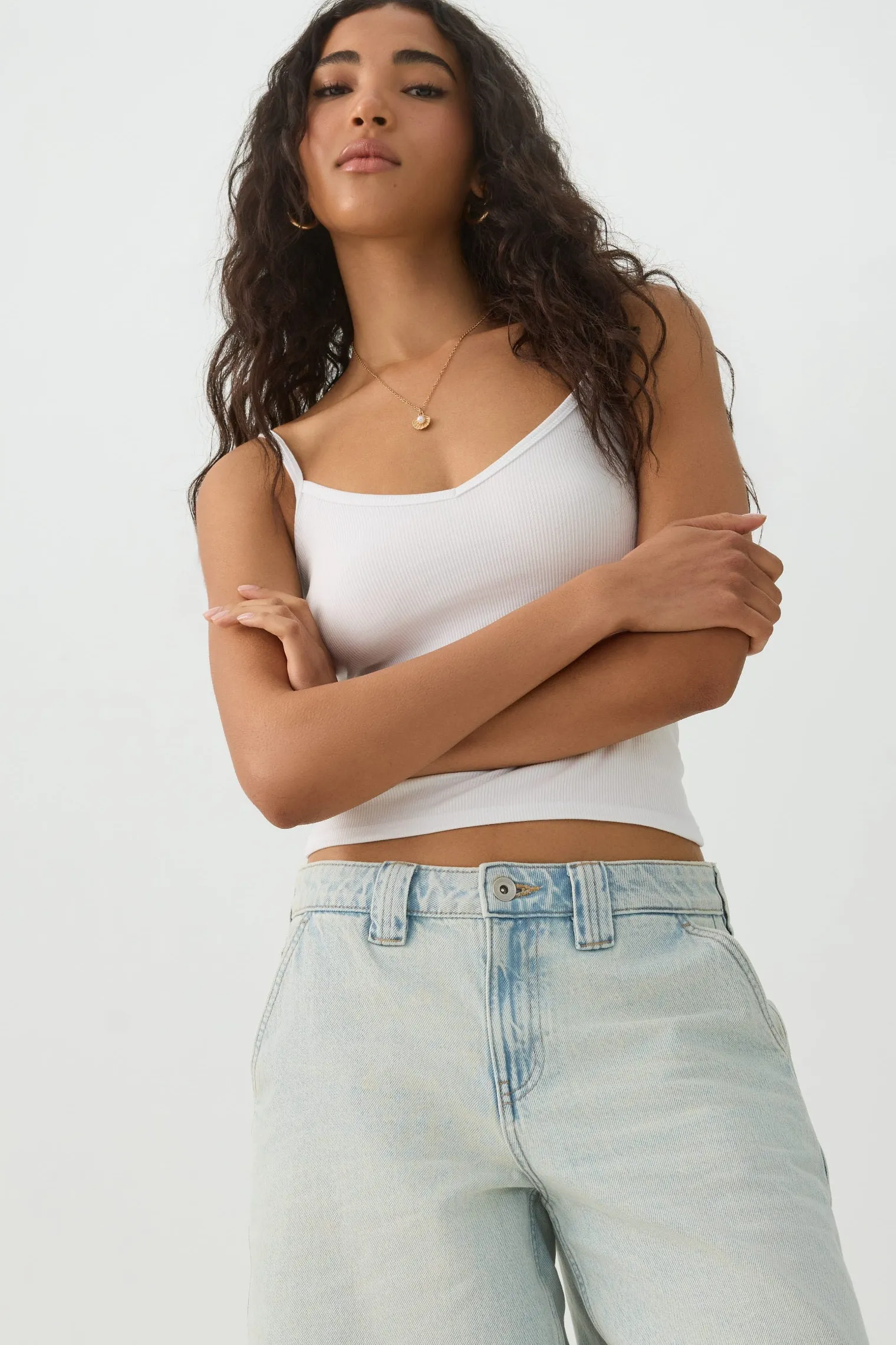 Basic Ribbed Knit Tank Top