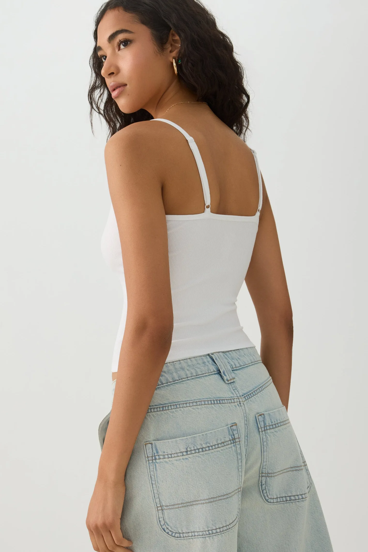Basic Ribbed Knit Tank Top