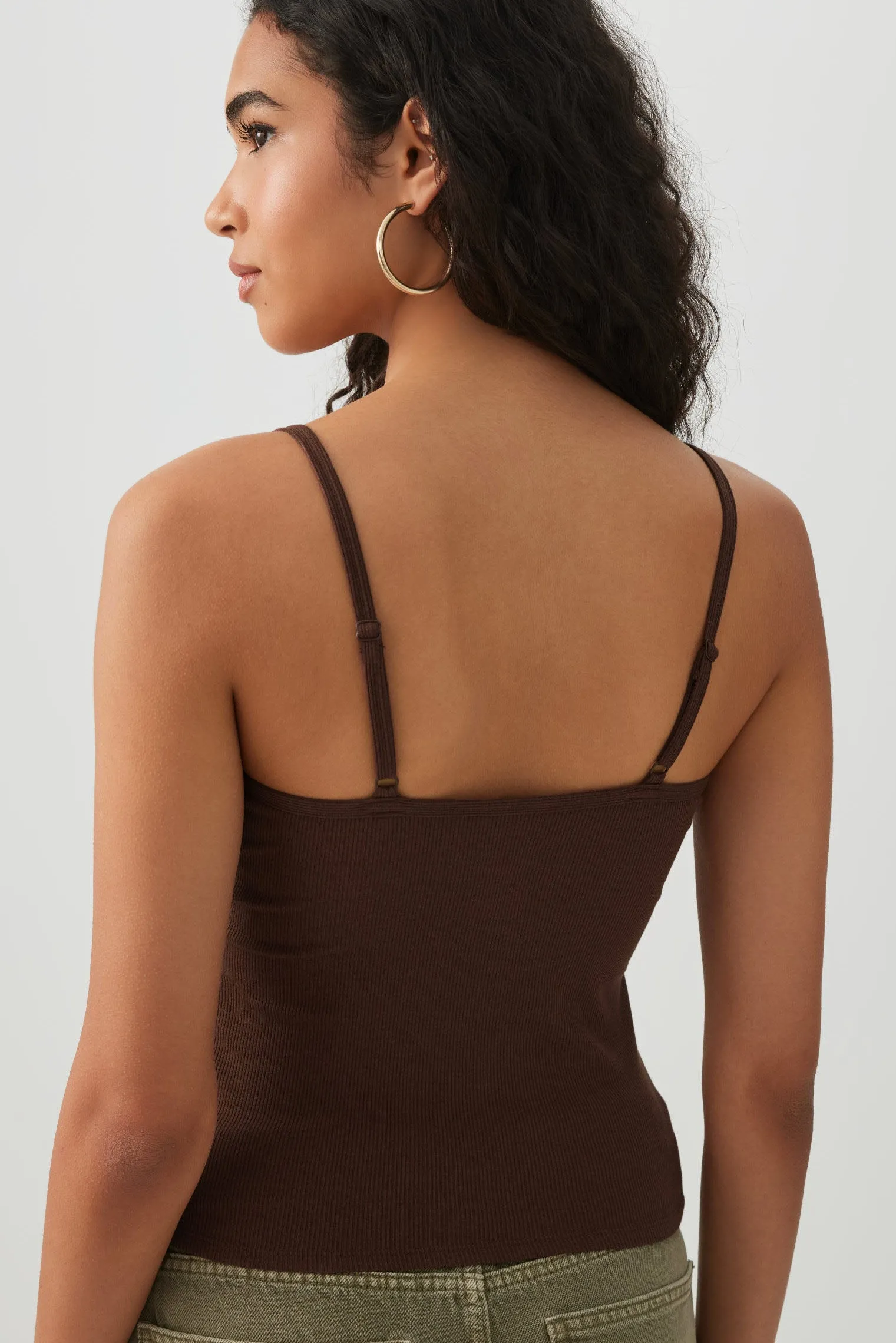 Basic Ribbed Knit Tank Top