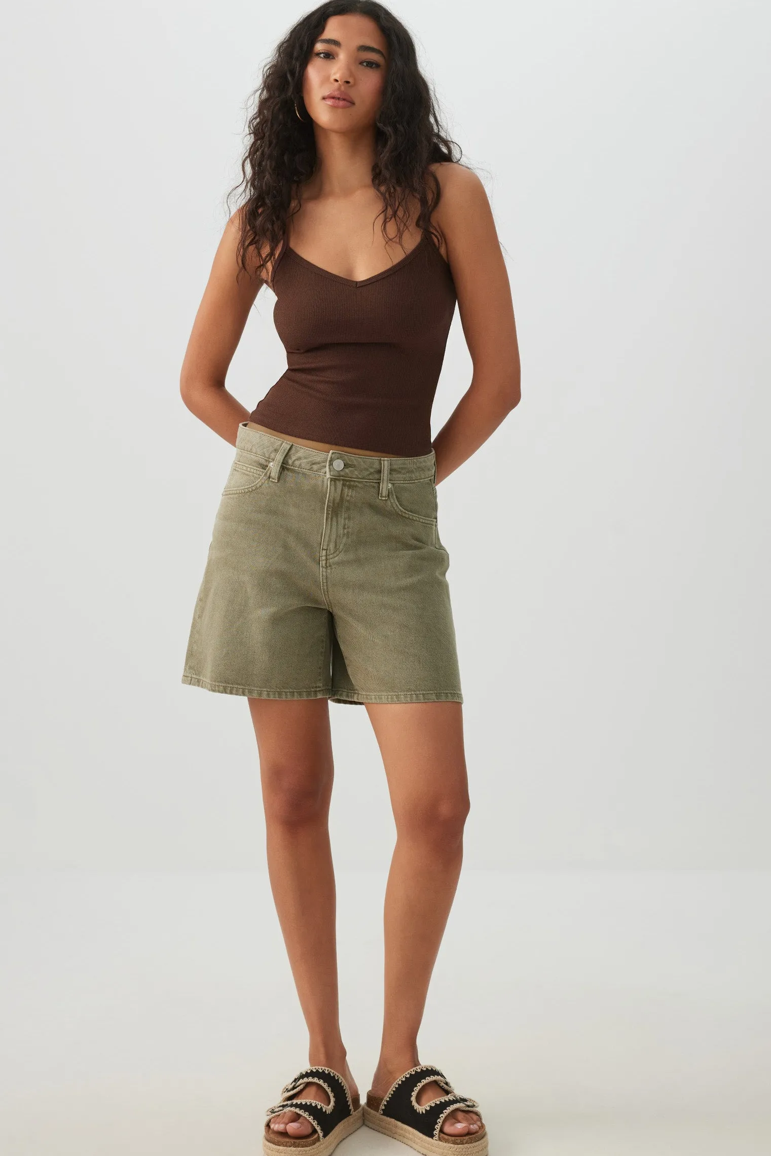 Basic Ribbed Knit Tank Top