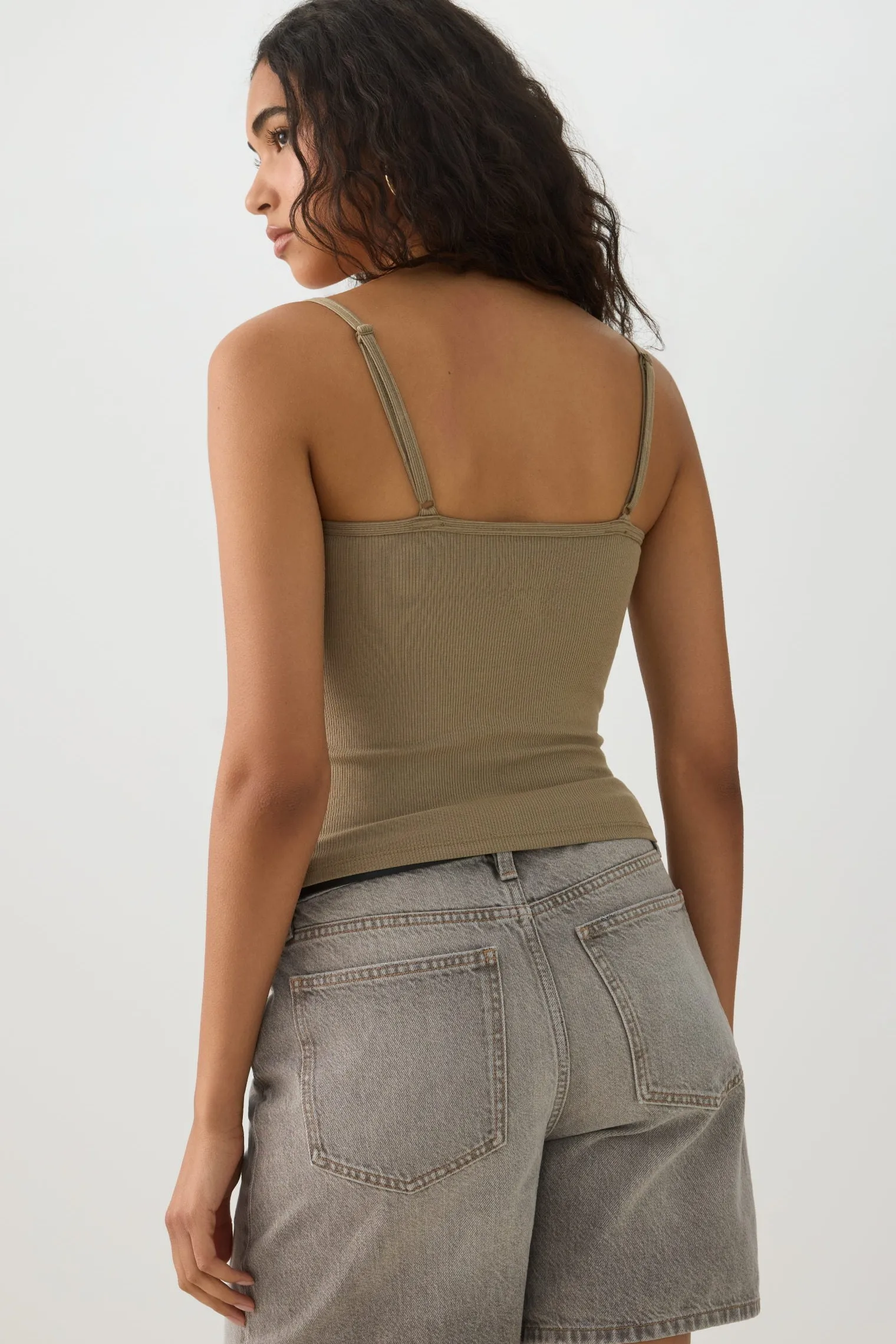 Basic Ribbed Knit Tank Top