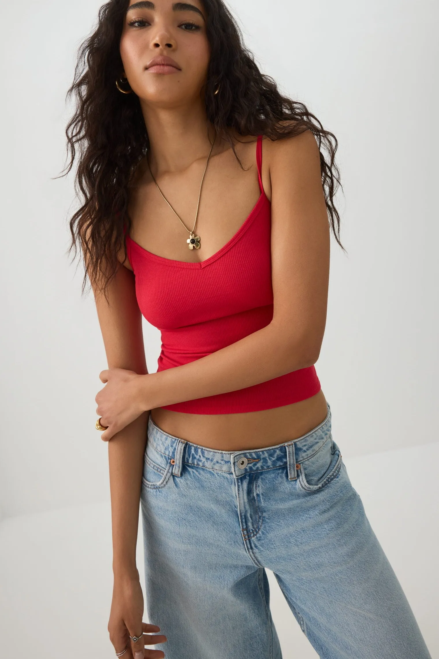 Basic Ribbed Knit Tank Top