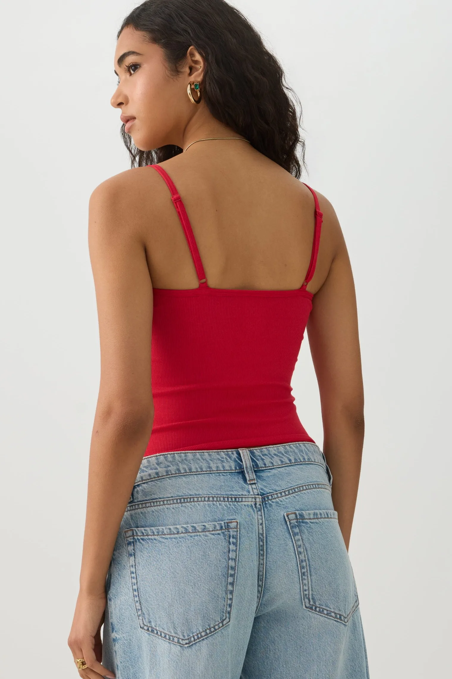 Basic Ribbed Knit Tank Top