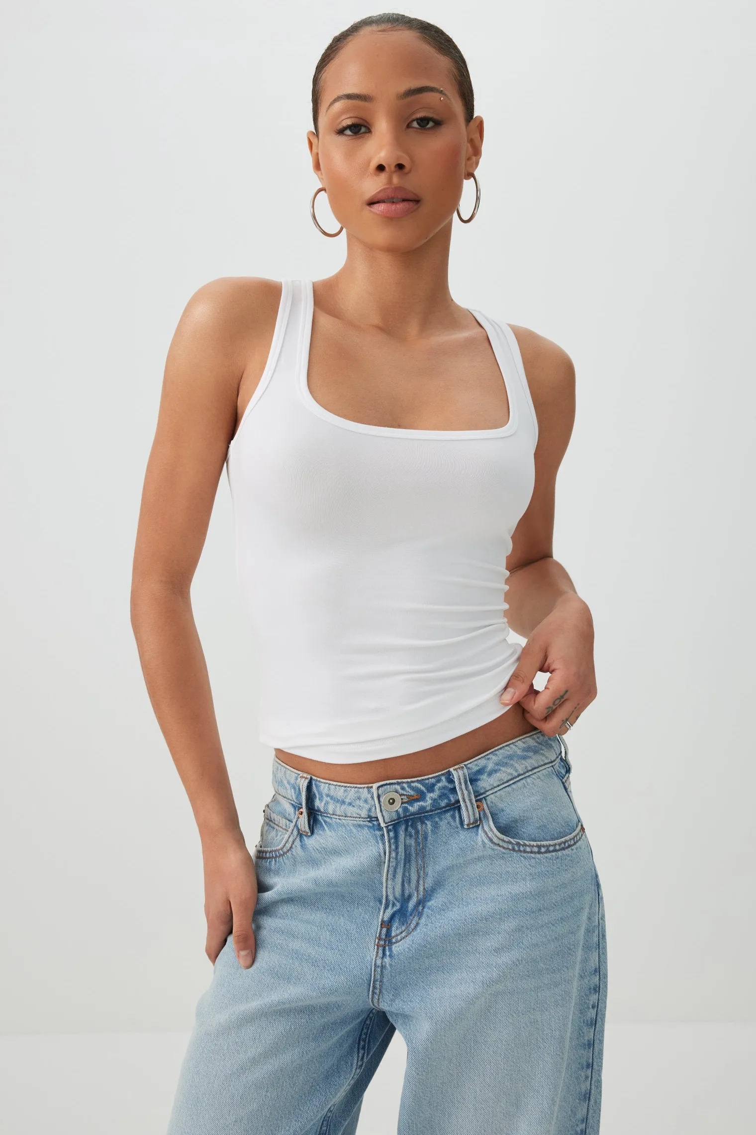 Basic Super Soft Racerback Tank Top
