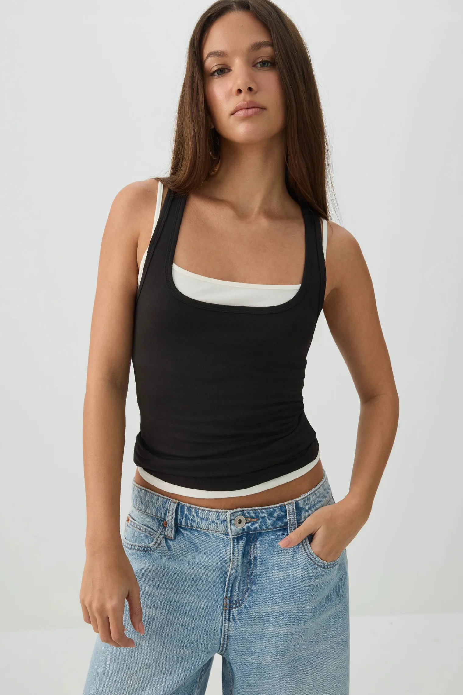 Basic Super Soft Racerback Tank Top