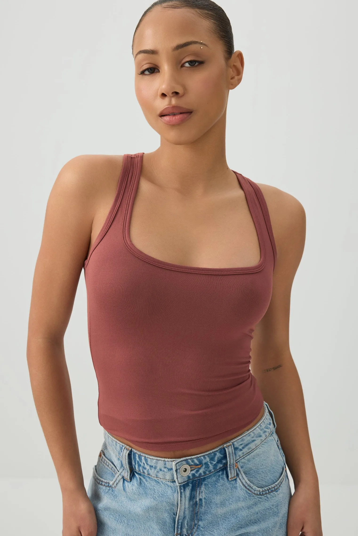 Basic Super Soft Racerback Tank Top