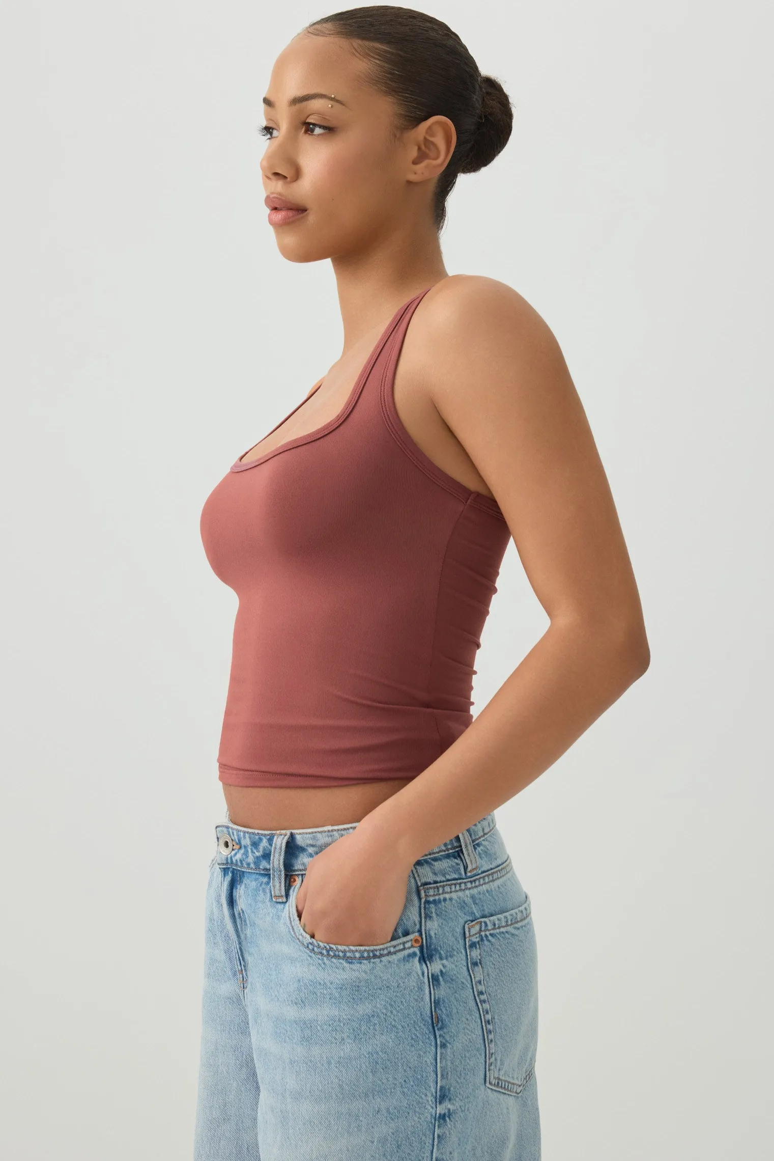 Basic Super Soft Racerback Tank Top