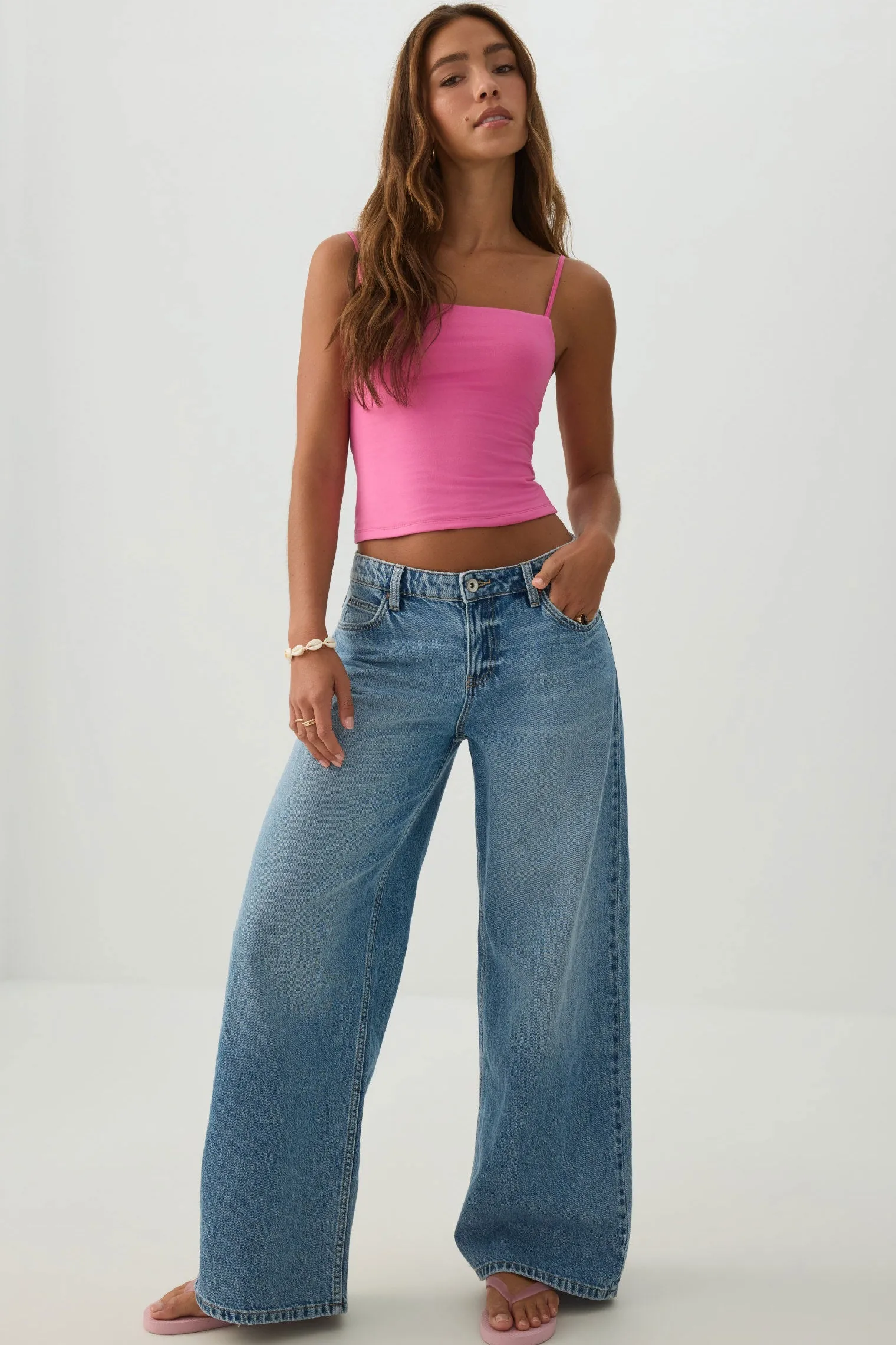 Basic Super Soft Tank Top with Adjustable Straps