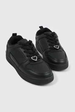 Basketball Sneakers with Charm Detail