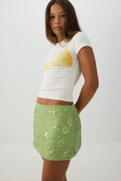Beaded Micro Skirt
