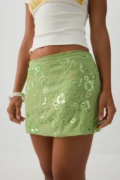 Beaded Micro Skirt