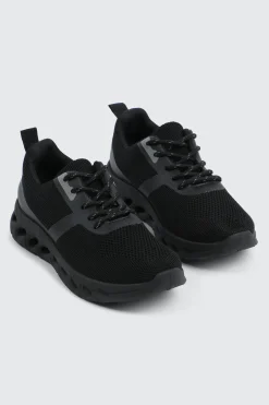 Black Knit Sneakers