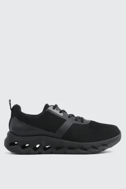 Black Knit Sneakers