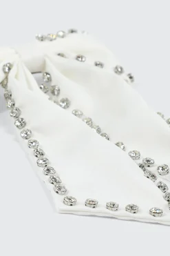 Bow Barrette with Crystals