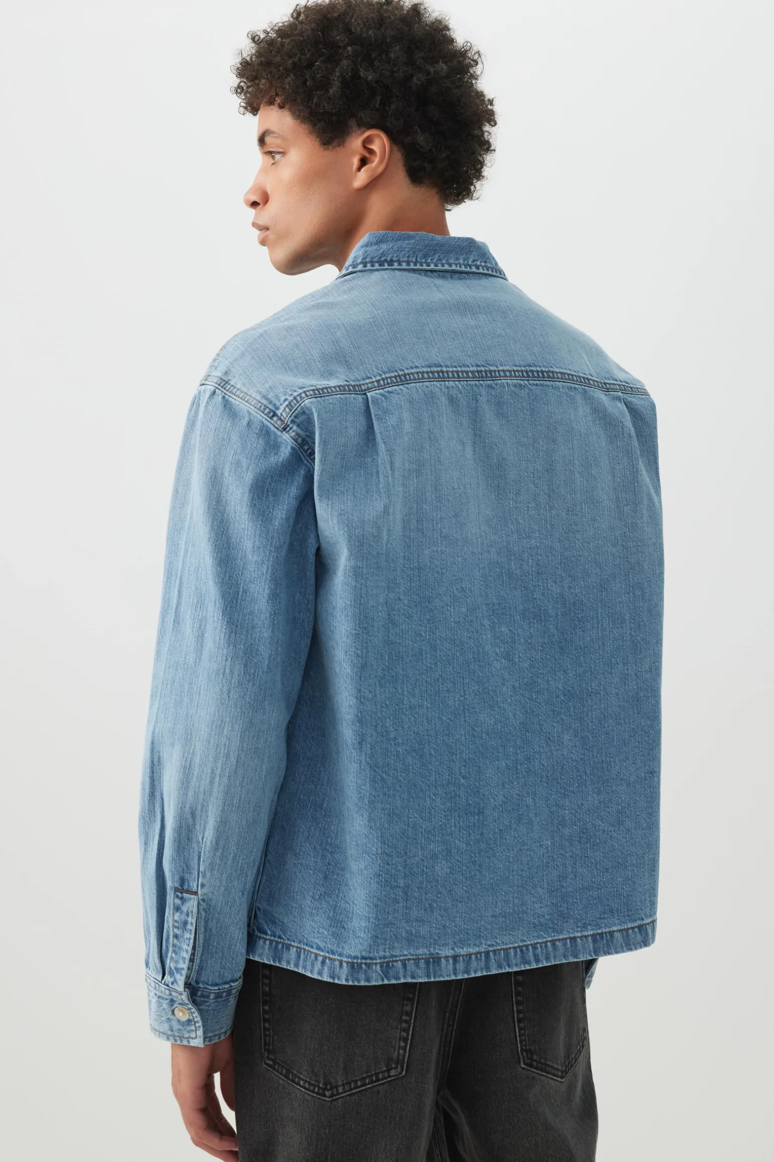 Boxy Denim Shirt