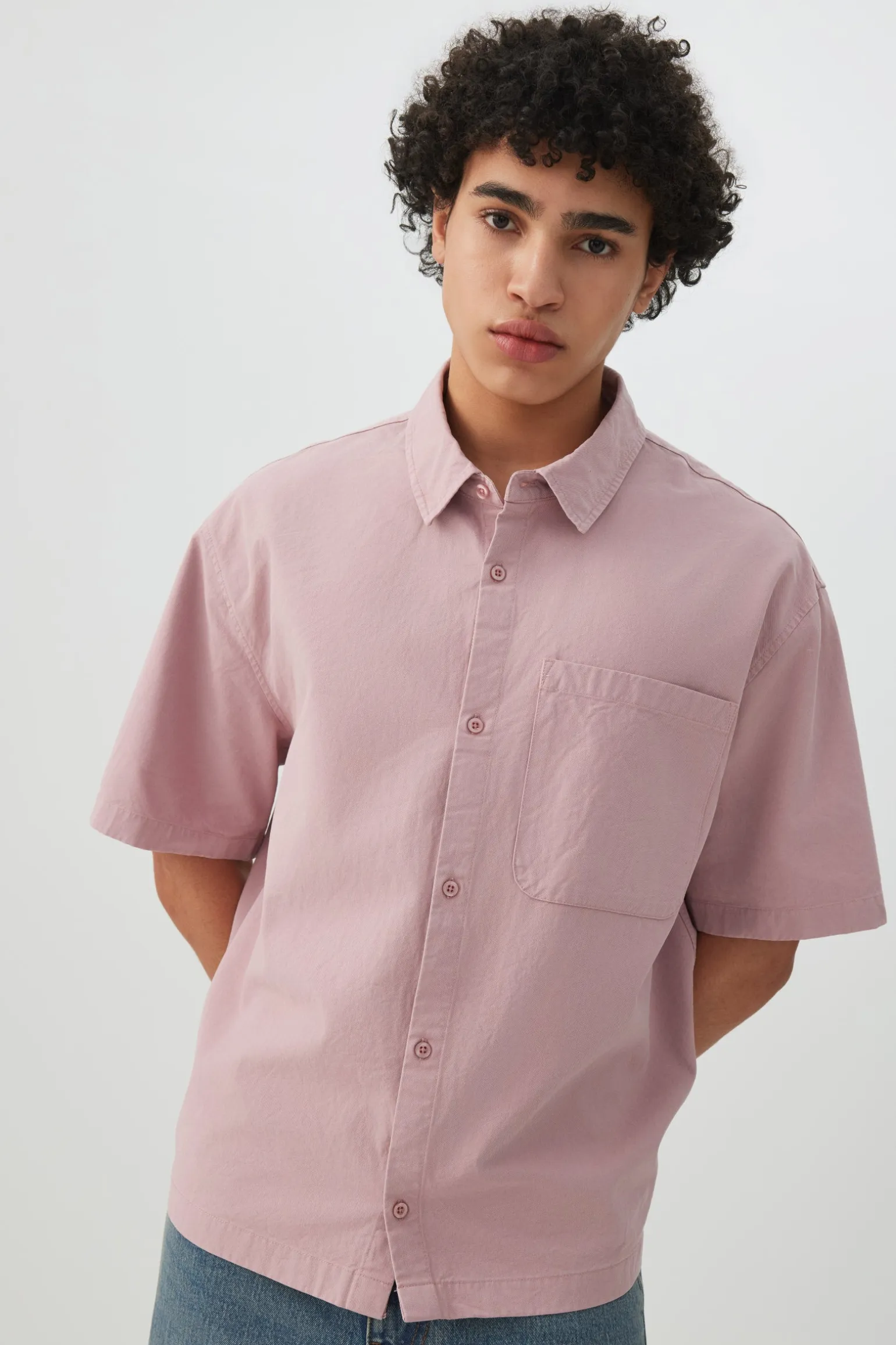 Boxy Short-Sleeve Shirt