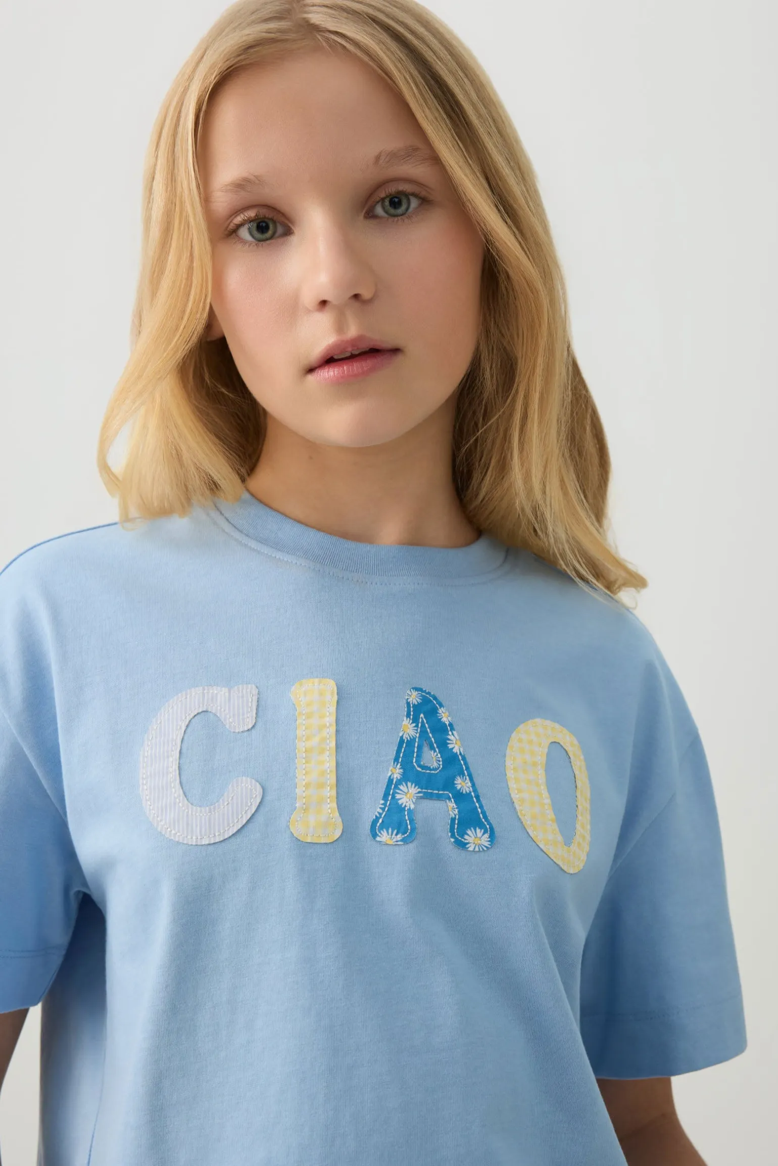 Boxy T-Shirt with Embellishment
