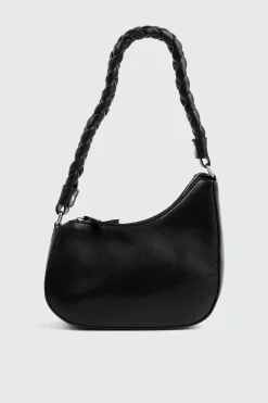 Braided Strap Baguette Bag