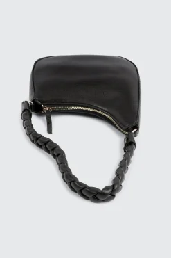 Braided Strap Baguette Bag