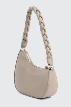 Braided Strap Baguette Bag