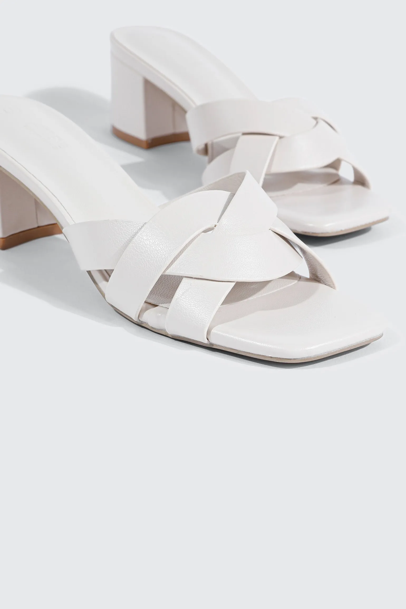 Braided Strap Heel Sandals